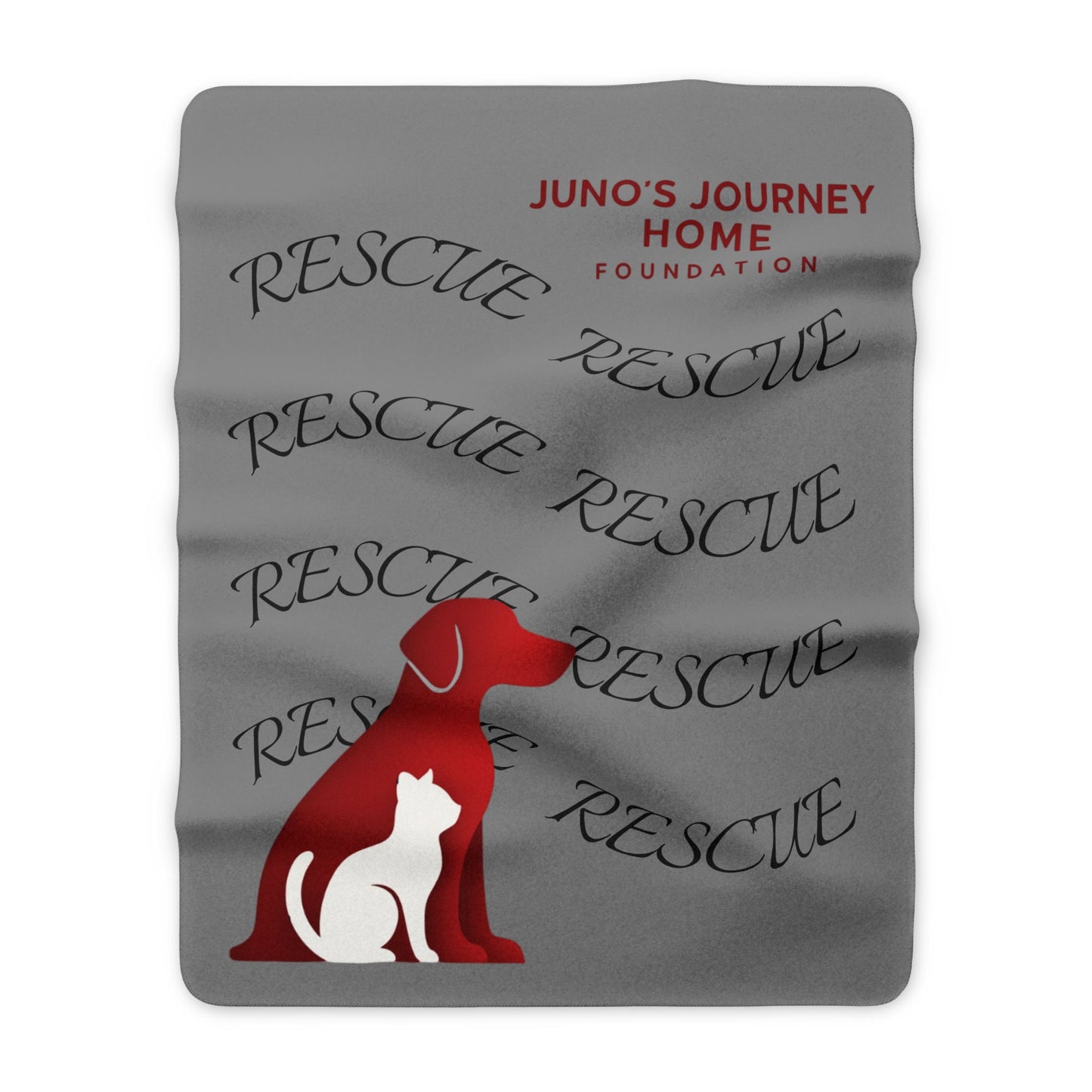 Rescue Pet Sherpa Blanket | Juno’s Journey Home Foundation Comfort Throw