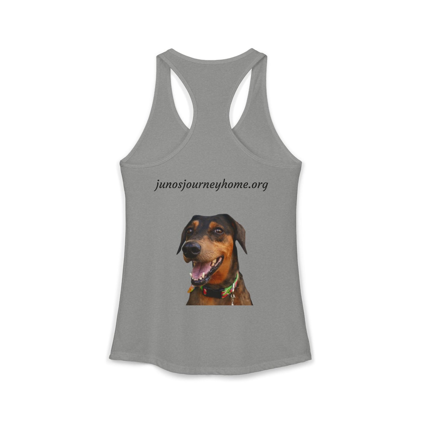 Women's Racerback Tank | Juno's Journey Home Rescue Charity
