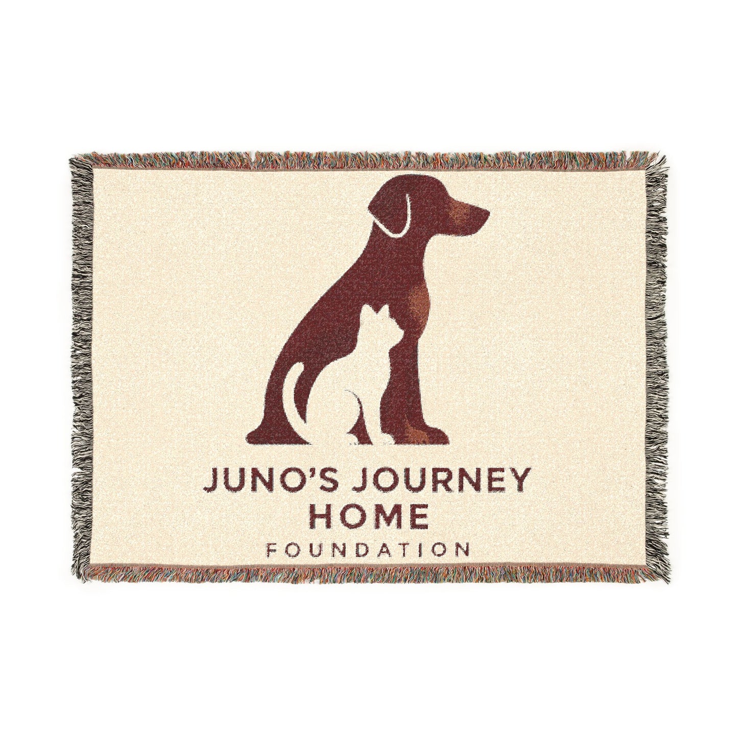 Woven Blanket - Juno’s Journey Home Rescue Dog & Cat Throw
