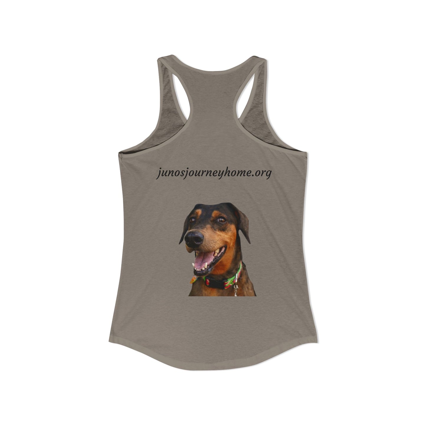Women's Racerback Tank | Juno's Journey Home Rescue Charity
