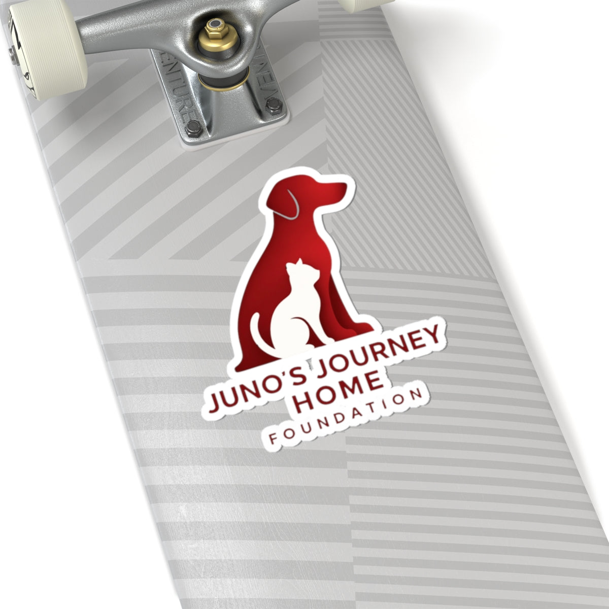 Juno’s Journey Home Foundation Sticker | Red Dog & Cat Charity Logo Kiss-Cut Sticker