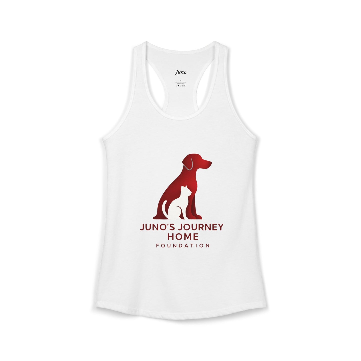 Women's Racerback Tank | Juno's Journey Home Rescue Charity
