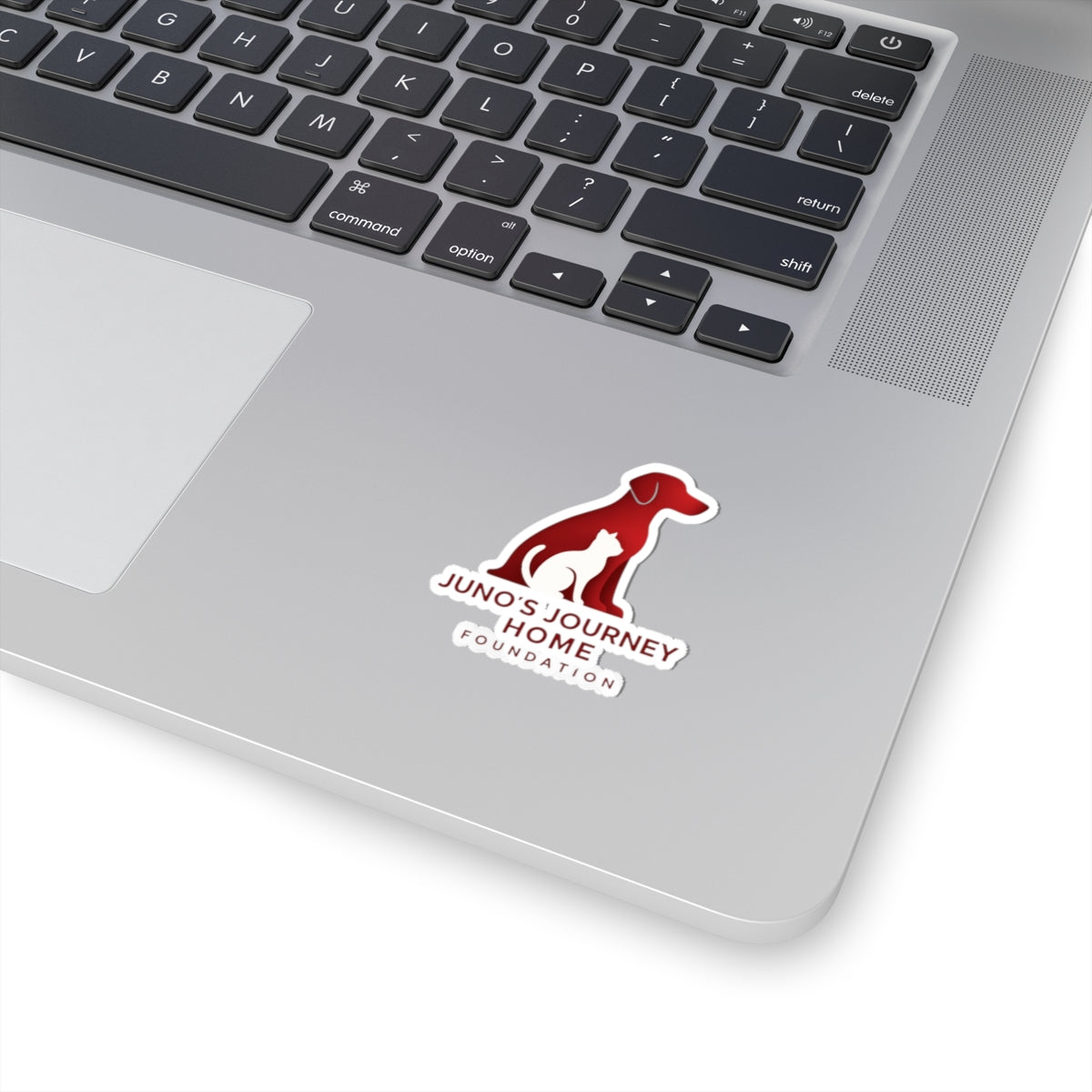 Juno’s Journey Home Foundation Sticker | Red Dog & Cat Charity Logo Kiss-Cut Sticker