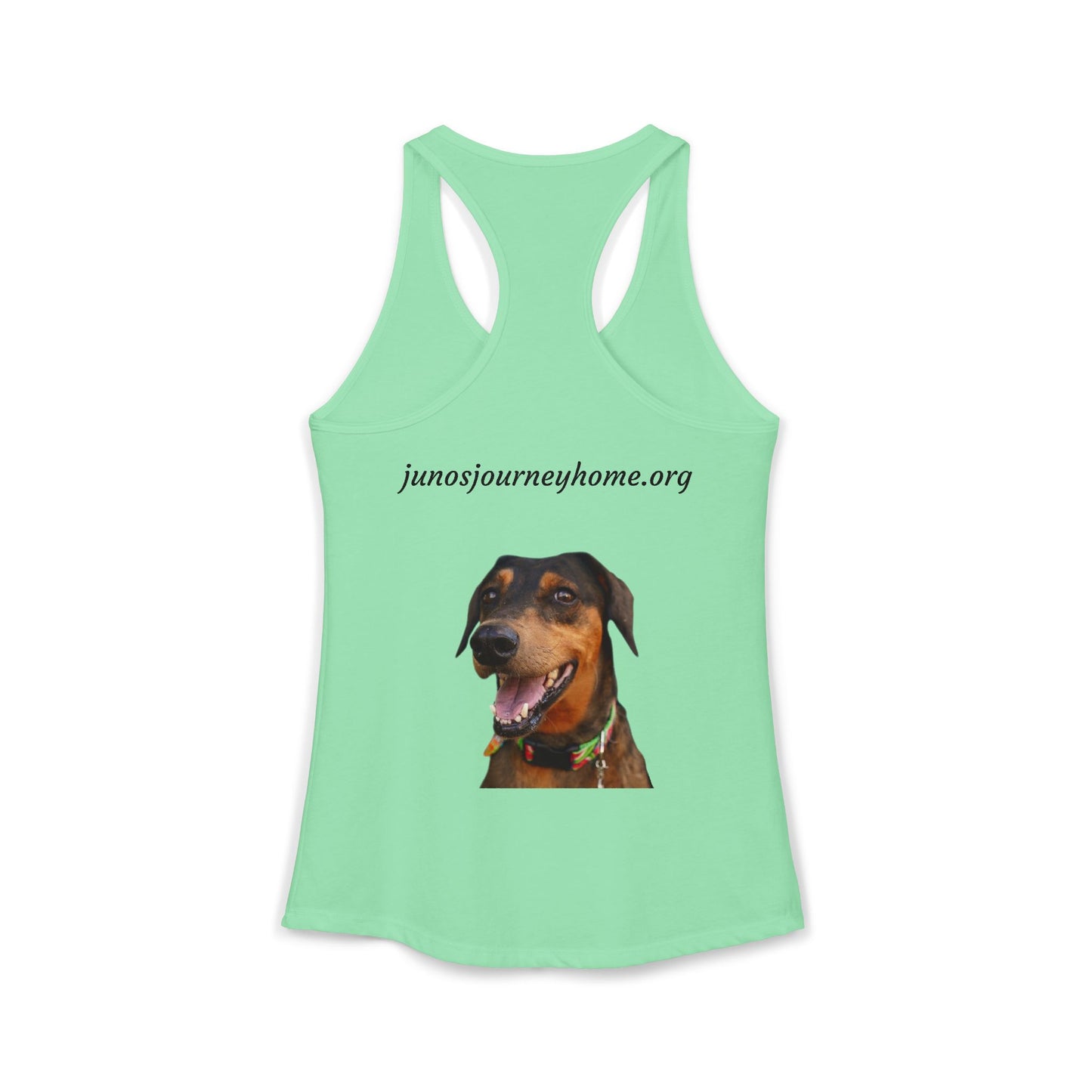 Women's Racerback Tank | Juno's Journey Home Rescue Charity
