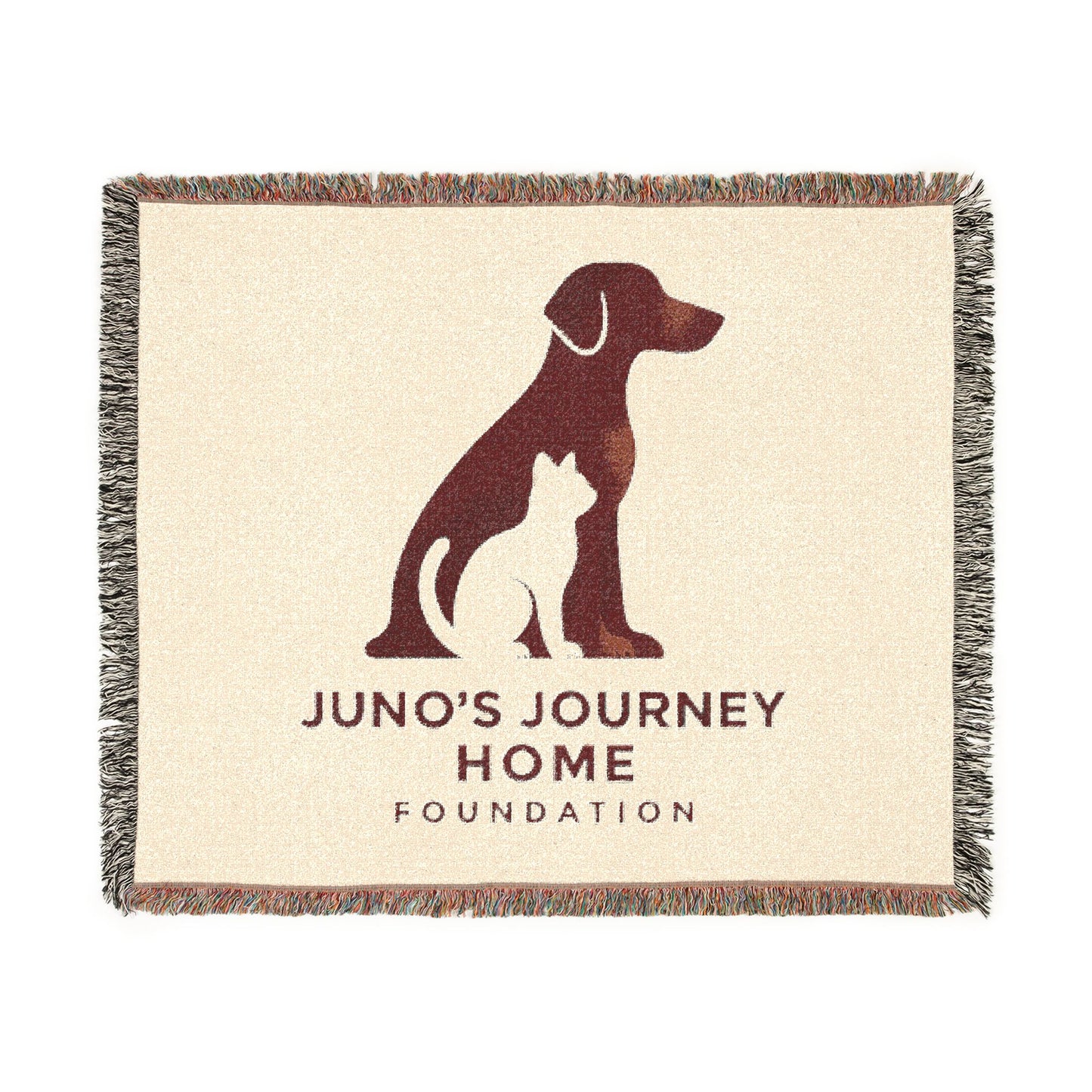 Woven Blanket - Juno’s Journey Home Rescue Dog & Cat Throw