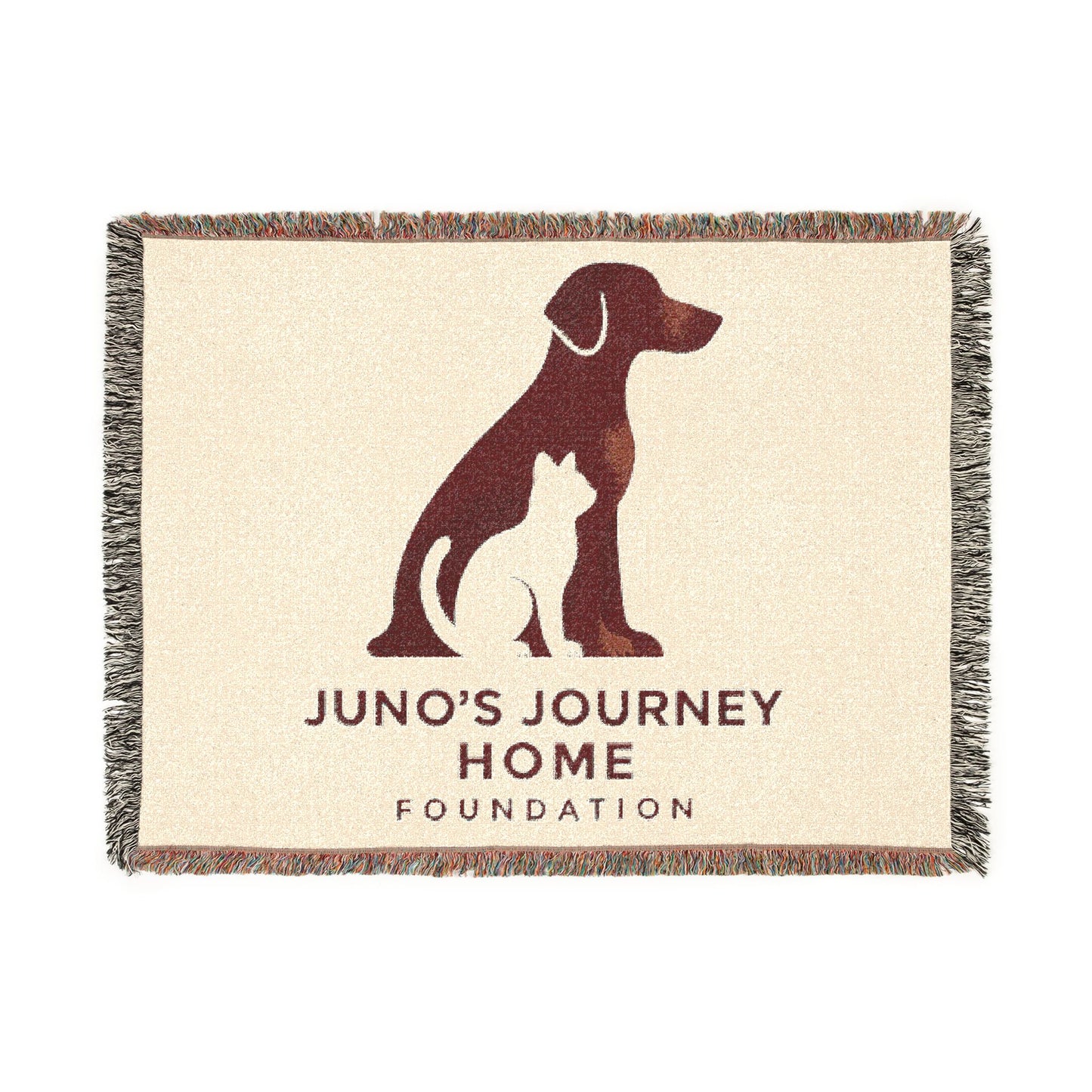 Woven Blanket - Juno’s Journey Home Rescue Dog & Cat Throw