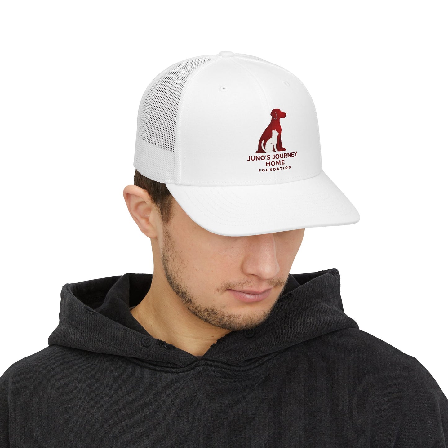 Juno's Journey Home Foundation Snapback Trucker Cap | Rescue Dog Fundraiser Hat