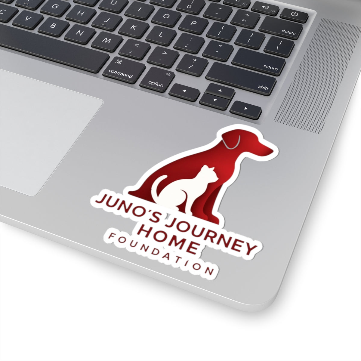 Juno’s Journey Home Foundation Sticker | Red Dog & Cat Charity Logo Kiss-Cut Sticker