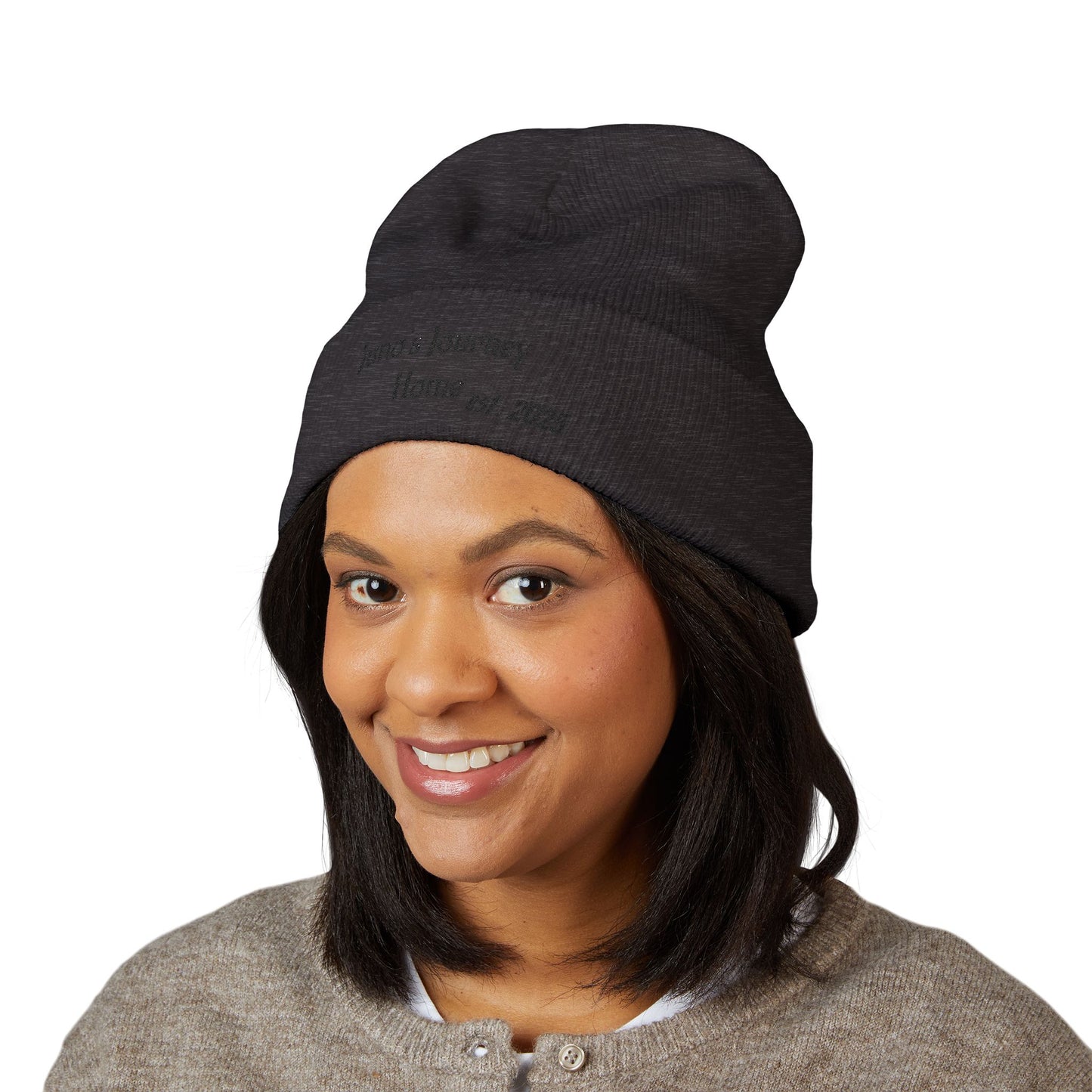 Embroidered Juno's Journey Home est. 2025 Cuffed Beanie