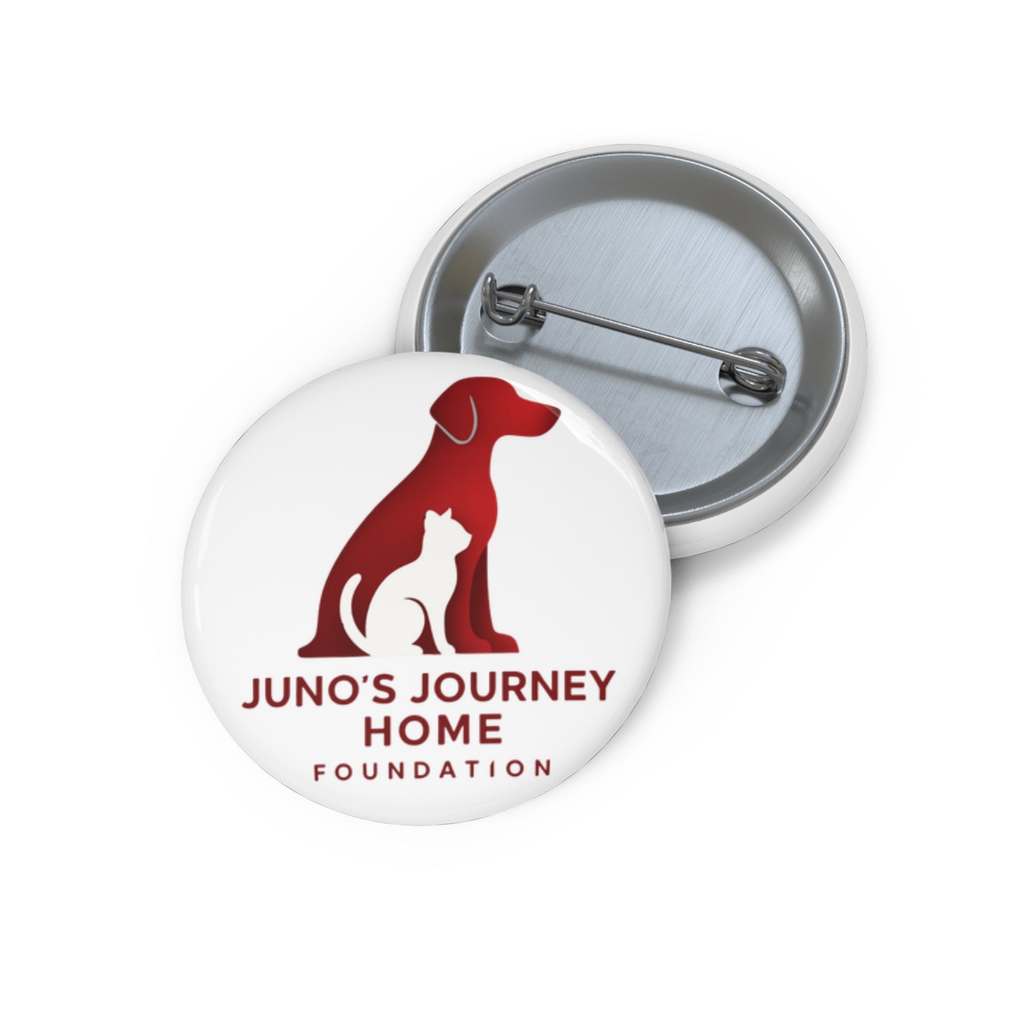 Pin Button | Juno's Journey Home Foundation Rescue Logo Button