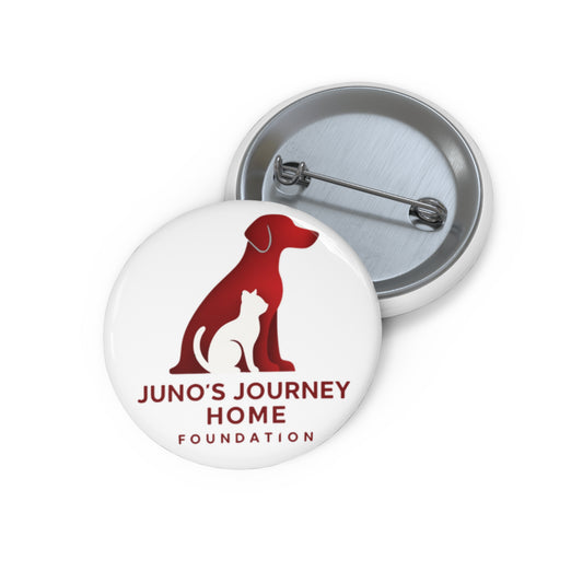 Pin Button | Juno's Journey Home Foundation Rescue Logo Button