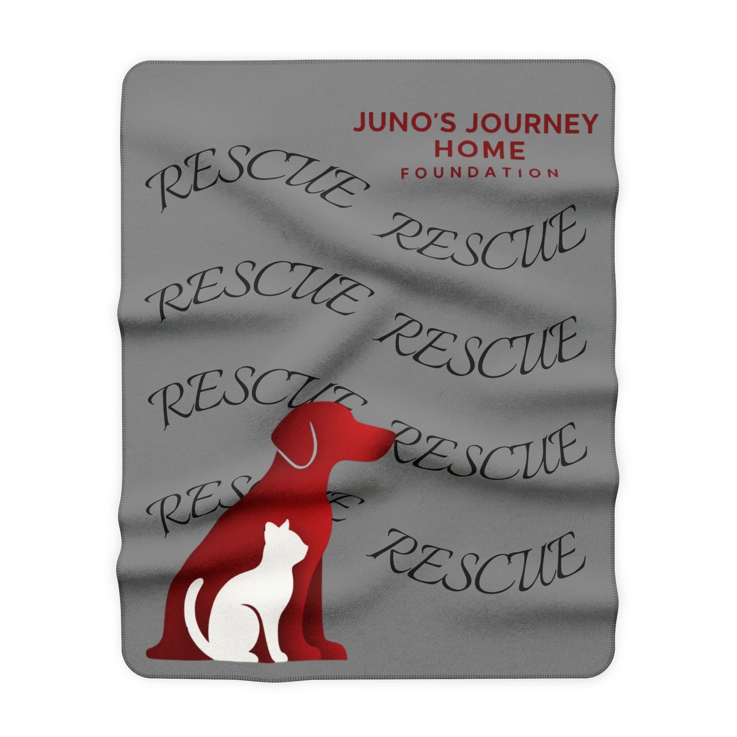 Rescue Pet Sherpa Blanket | Juno’s Journey Home Foundation Comfort Throw