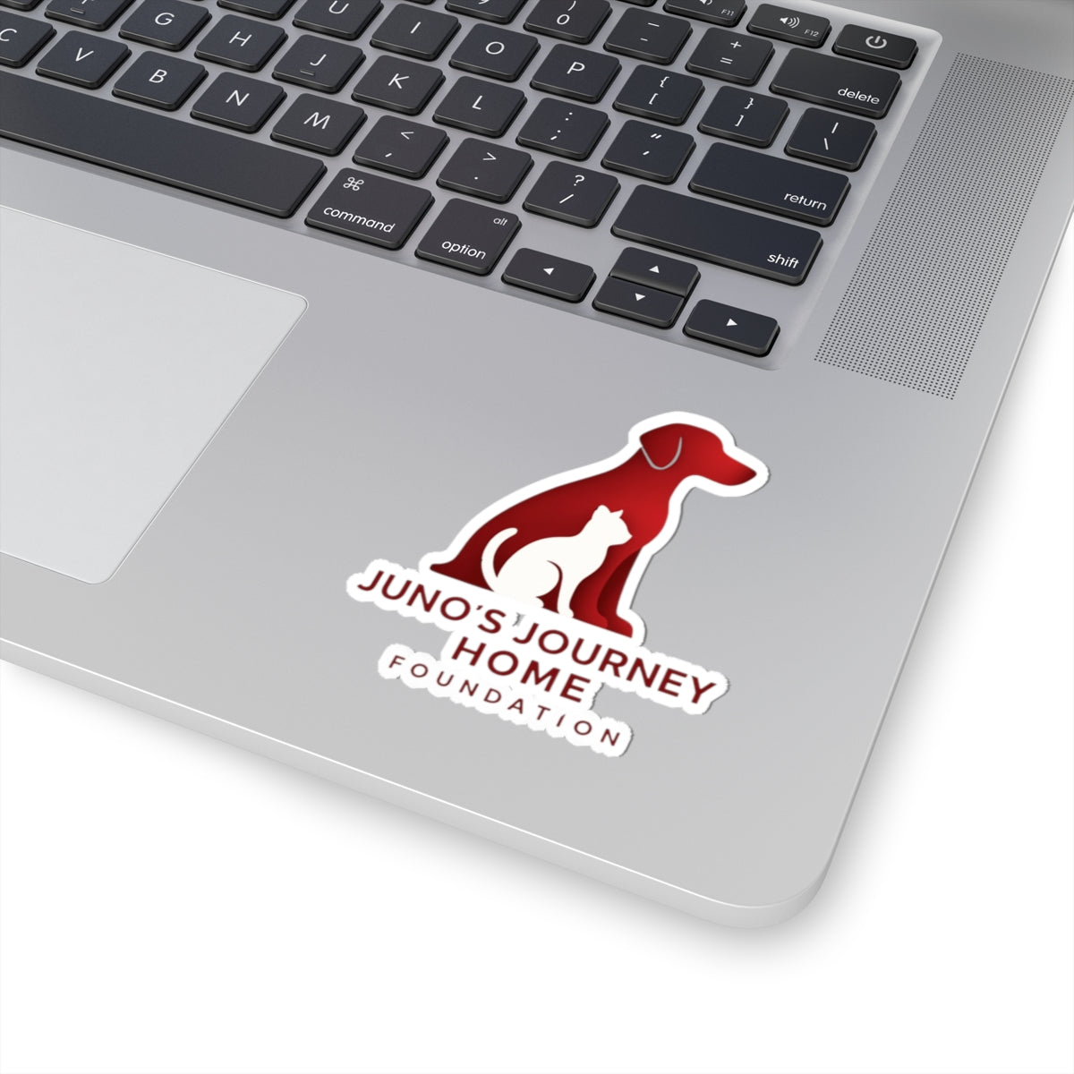 Juno’s Journey Home Foundation Sticker | Red Dog & Cat Charity Logo Kiss-Cut Sticker