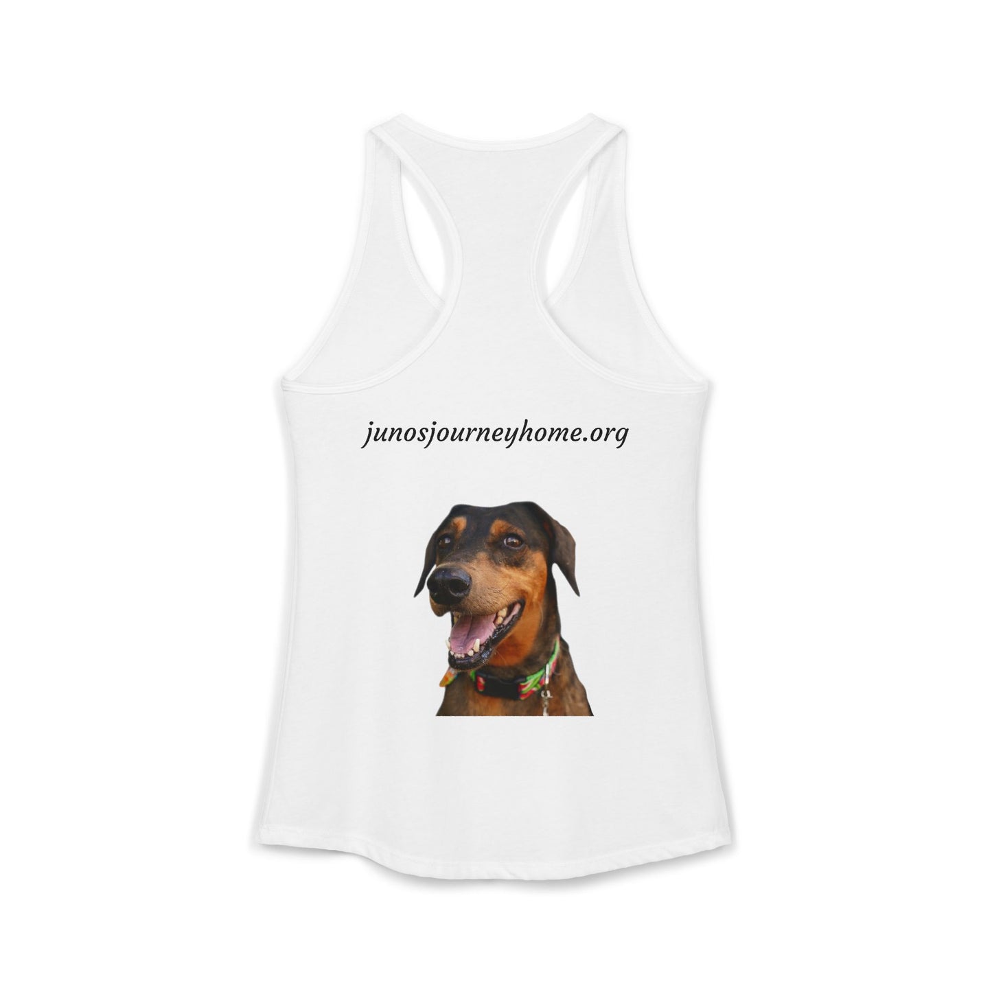Women's Racerback Tank | Juno's Journey Home Rescue Charity
