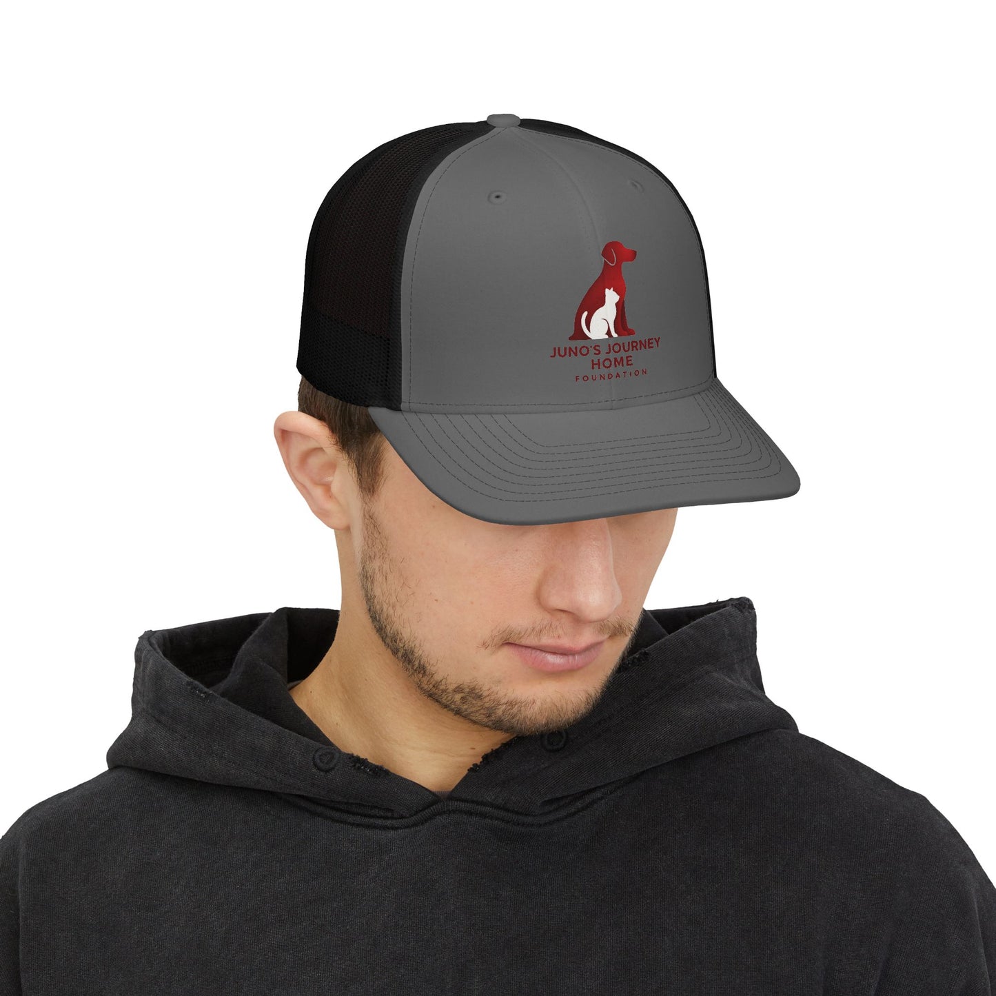 Juno's Journey Home Foundation Snapback Trucker Cap | Rescue Dog Fundraiser Hat