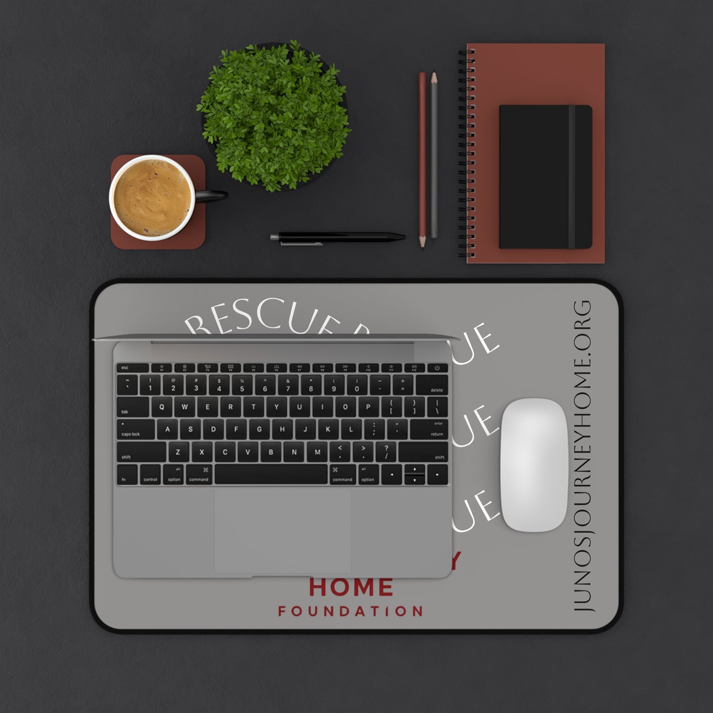 Desk Mat | Juno’s Journey Home Foundation Mouse Pad | Animal Rescue