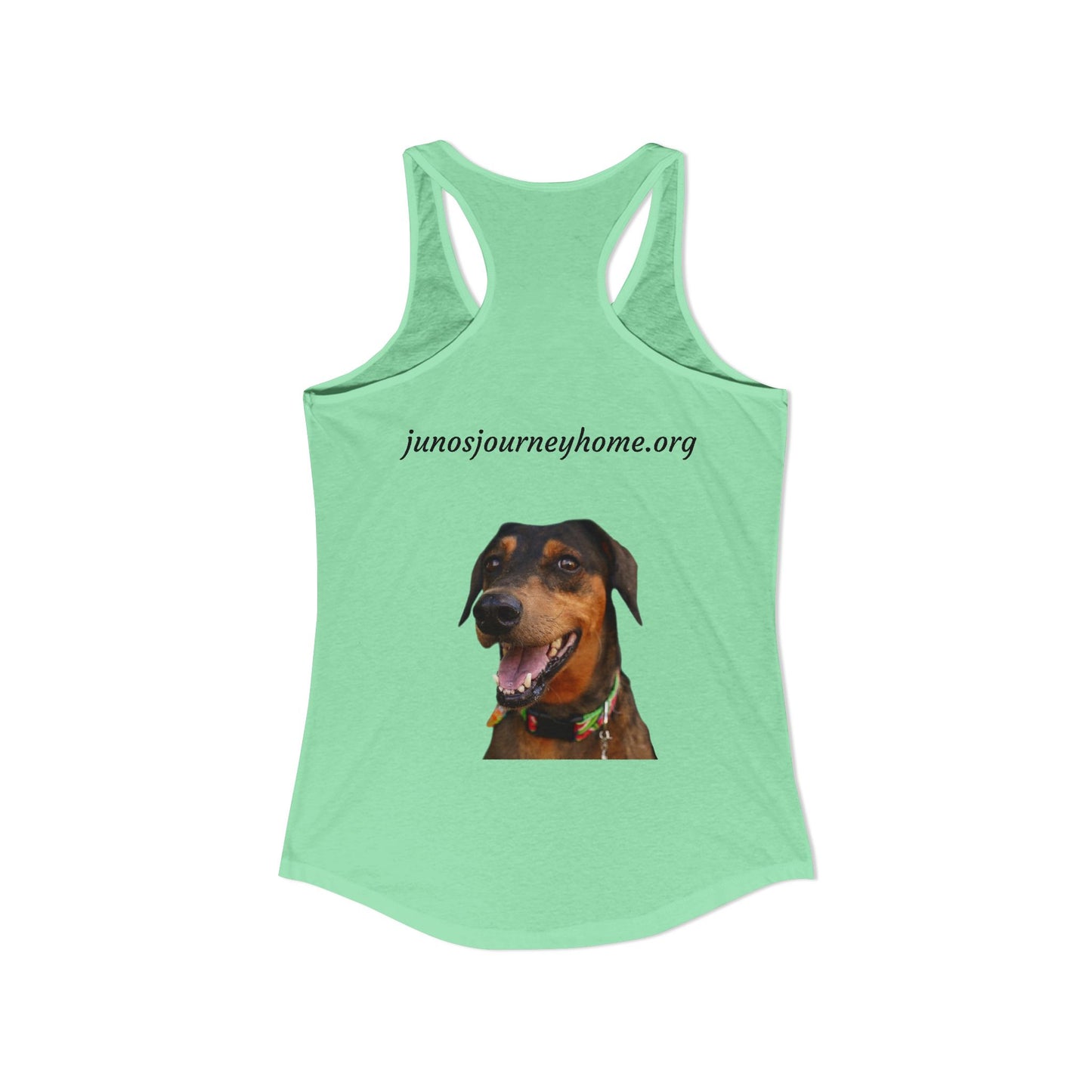 Women's Racerback Tank | Juno's Journey Home Rescue Charity