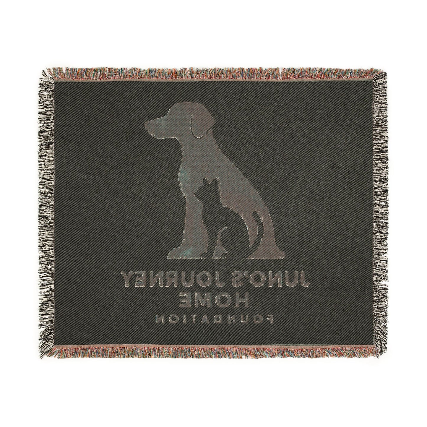 Woven Blanket - Juno’s Journey Home Rescue Dog & Cat Throw