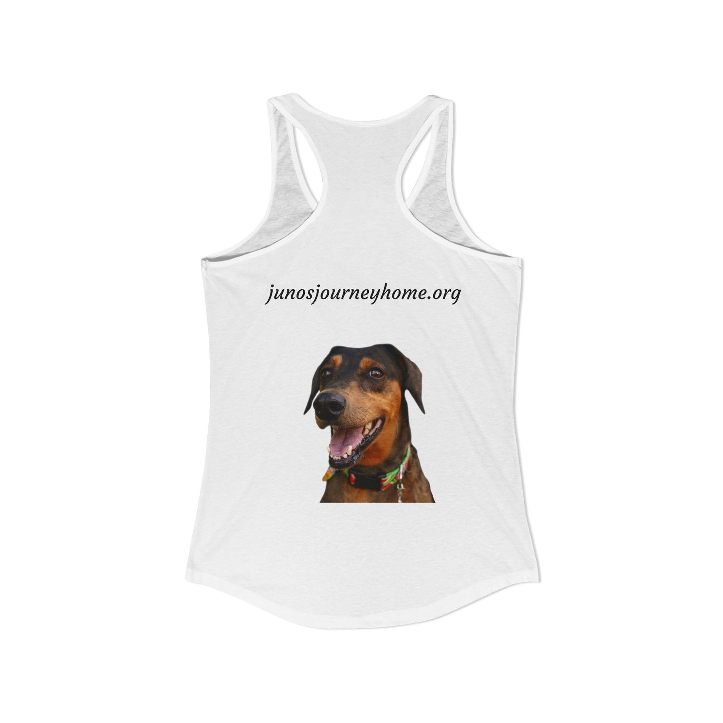 Women's Racerback Tank | Juno's Journey Home Rescue Charity